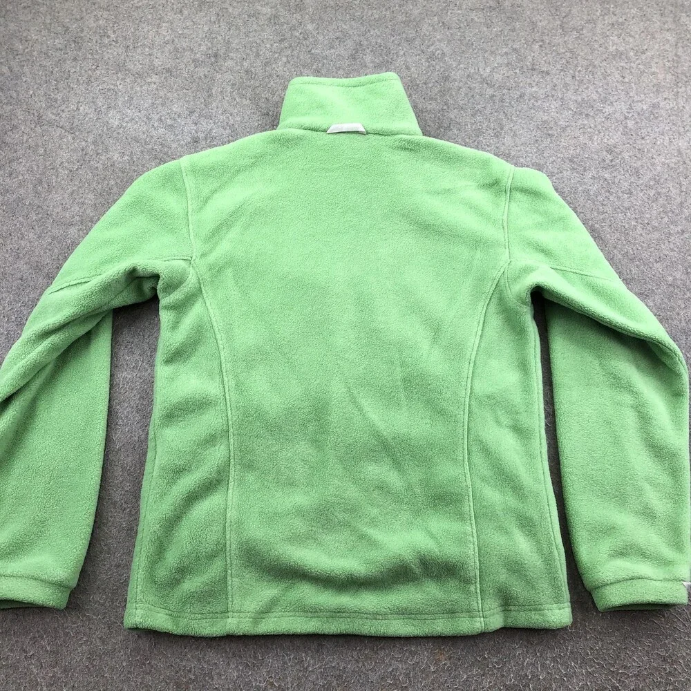 Columbia Jacket Youth XL 18/20 Green Fleece Full Zip Outdoor Hiking Warm